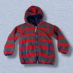 Hanna Andersson Reversible Sherpa Fleece Hooded Jacket